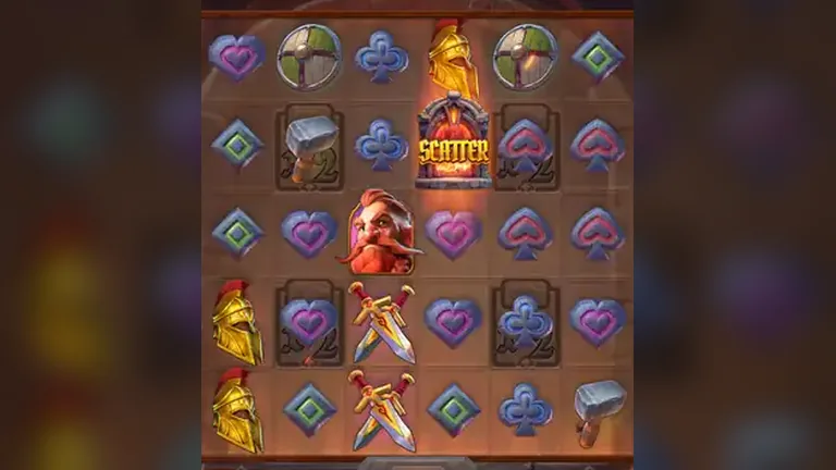 Forge of Wealth free demo - base game board from our logged session